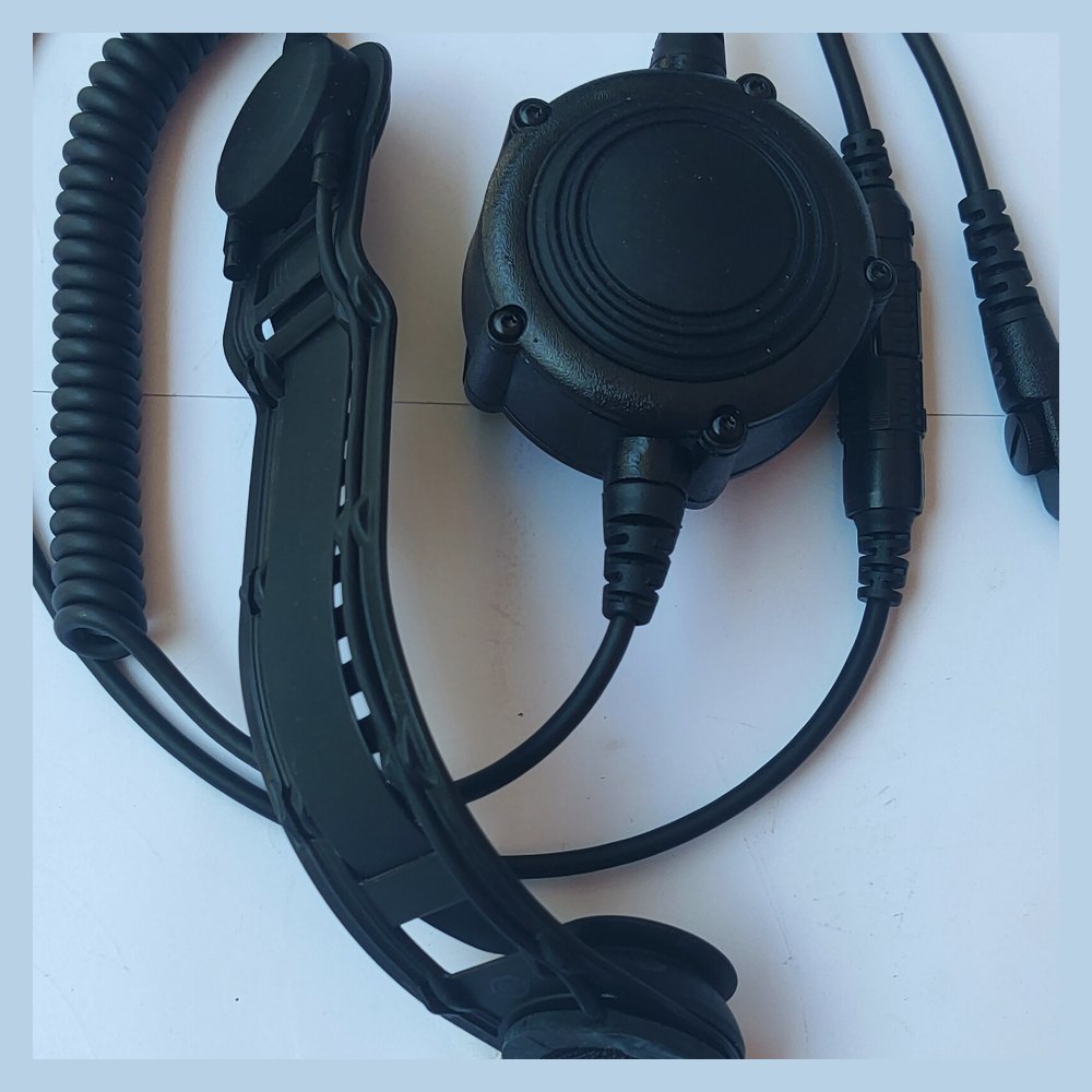 Bone conduction headset series — ear cup and PTT detail