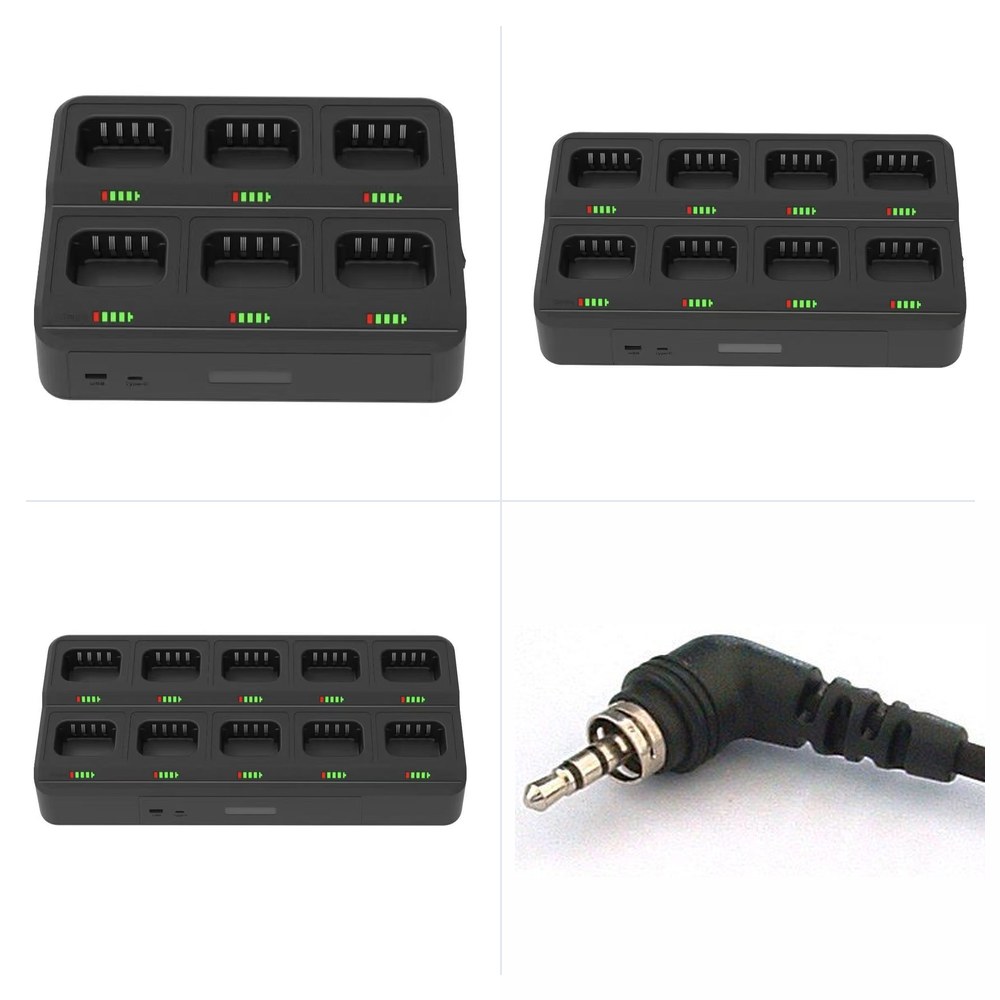 Six, eight and ten-way multi-chargers and plug adapters